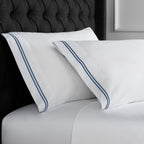 Mélange Home° 600 Thread Count Double Stripe Embroidered Pillowcases