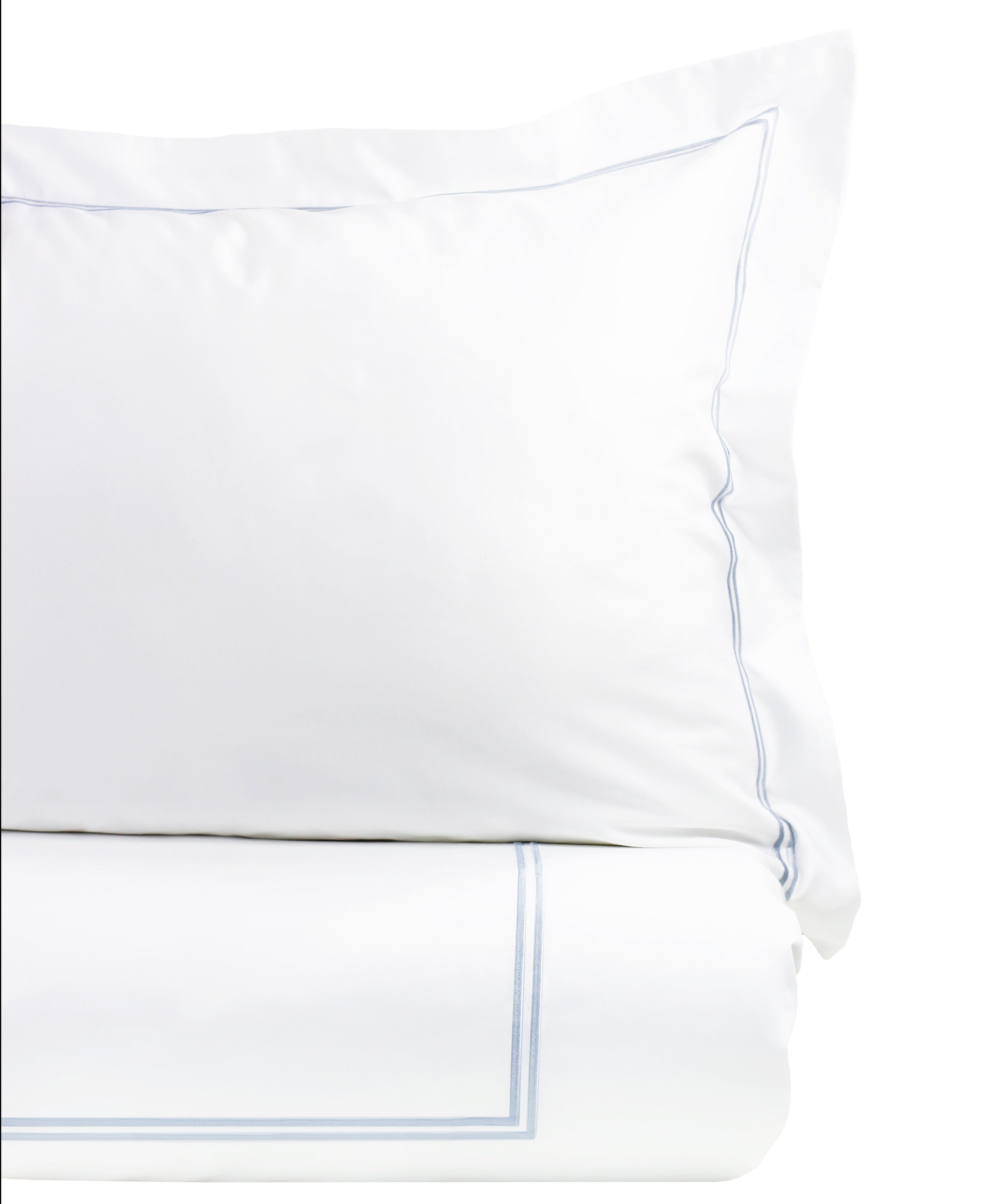 Mélange Home° 600 Thread Count Double Stripe Embroidered Duvet Set