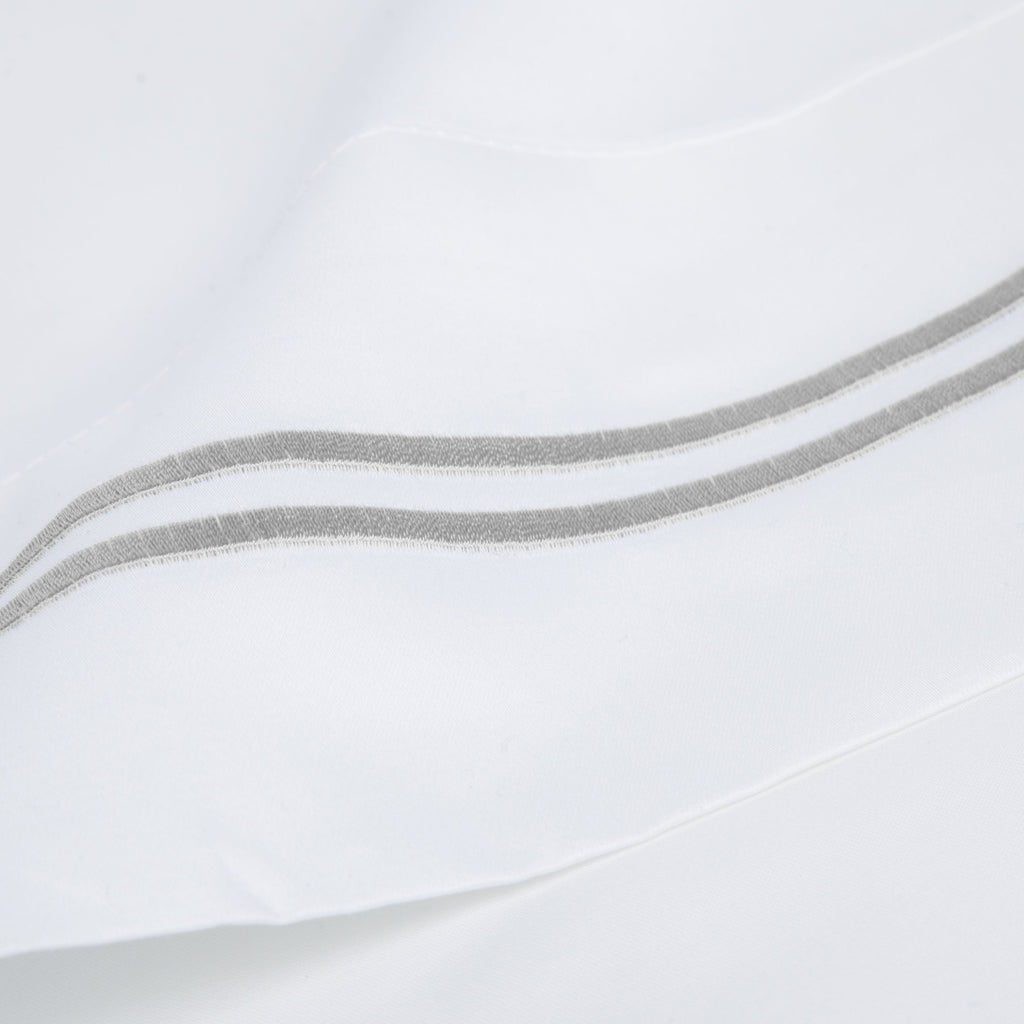 Mélange Home° 600 Thread Count Double Stripe Embroidered Pillowcases