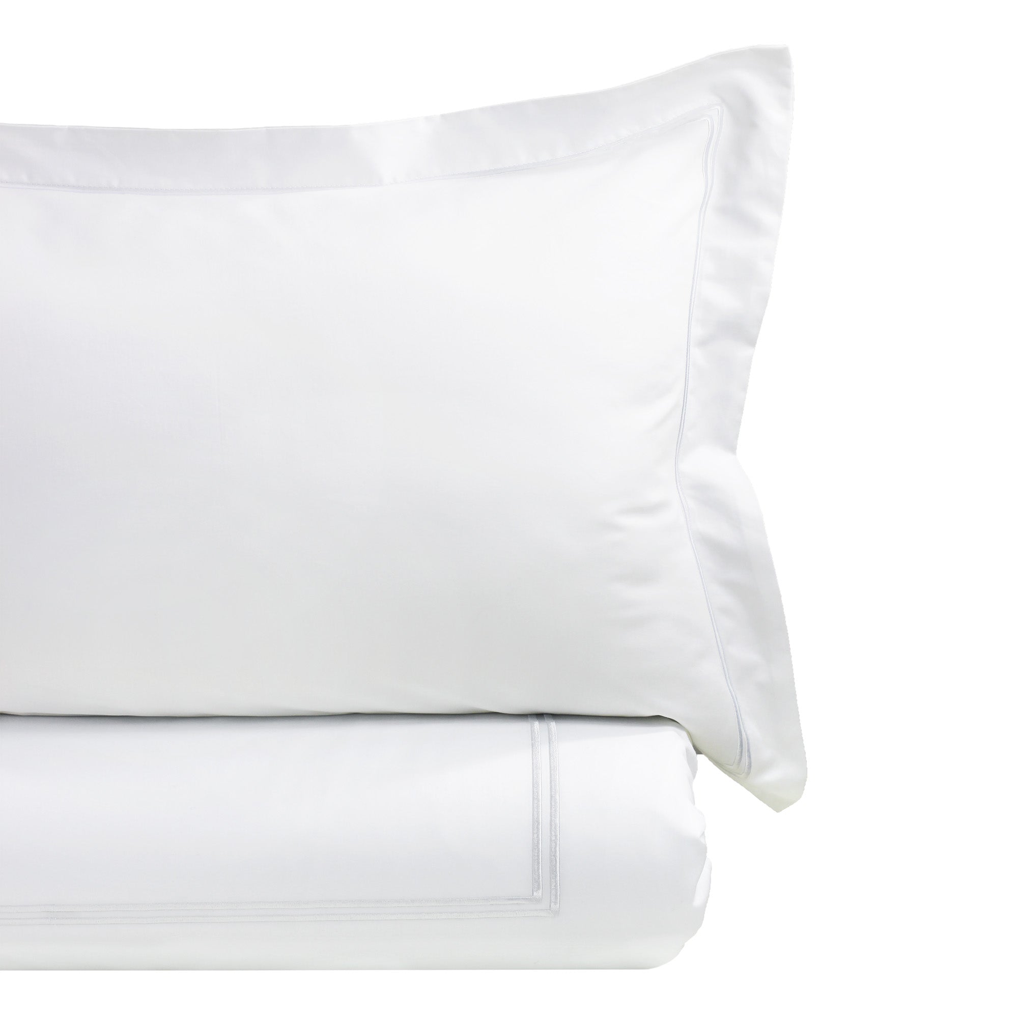 Mélange Home° 600 Thread Count Border Stripe Embroidered Duvet Set