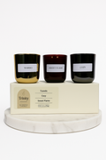 SETH2°17 Trinity Candle Set — 3 Signature Scents (Tuxedo°, Cozy°, Sweet Flame°)