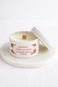 SETH2°17 Tindle° Ceramic Candle — Luxury Soy, 2 Fragrances (Cherry Blossom° Summer Breeze & Cashmere° Vanilla)