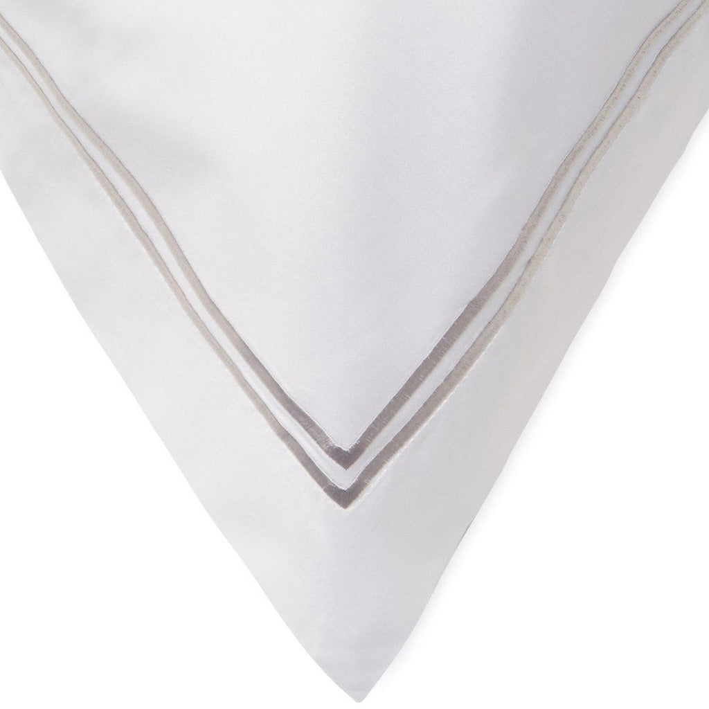 Mélange Home° 600 Thread Count Double Stripe Embroidered Duvet Set