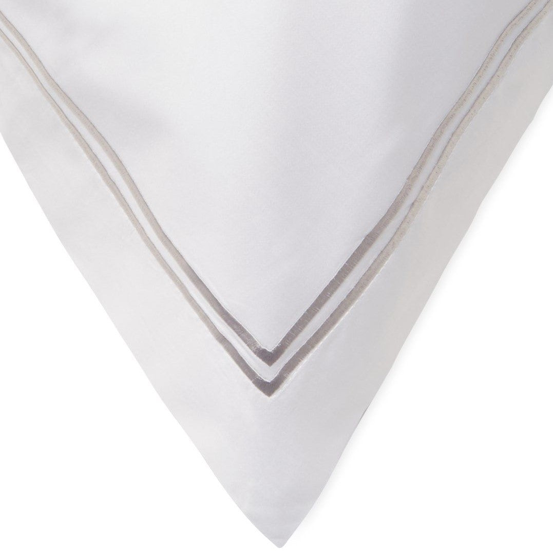 Mélange Home° 600 Thread Count Double Stripe Embroidered Duvet Set