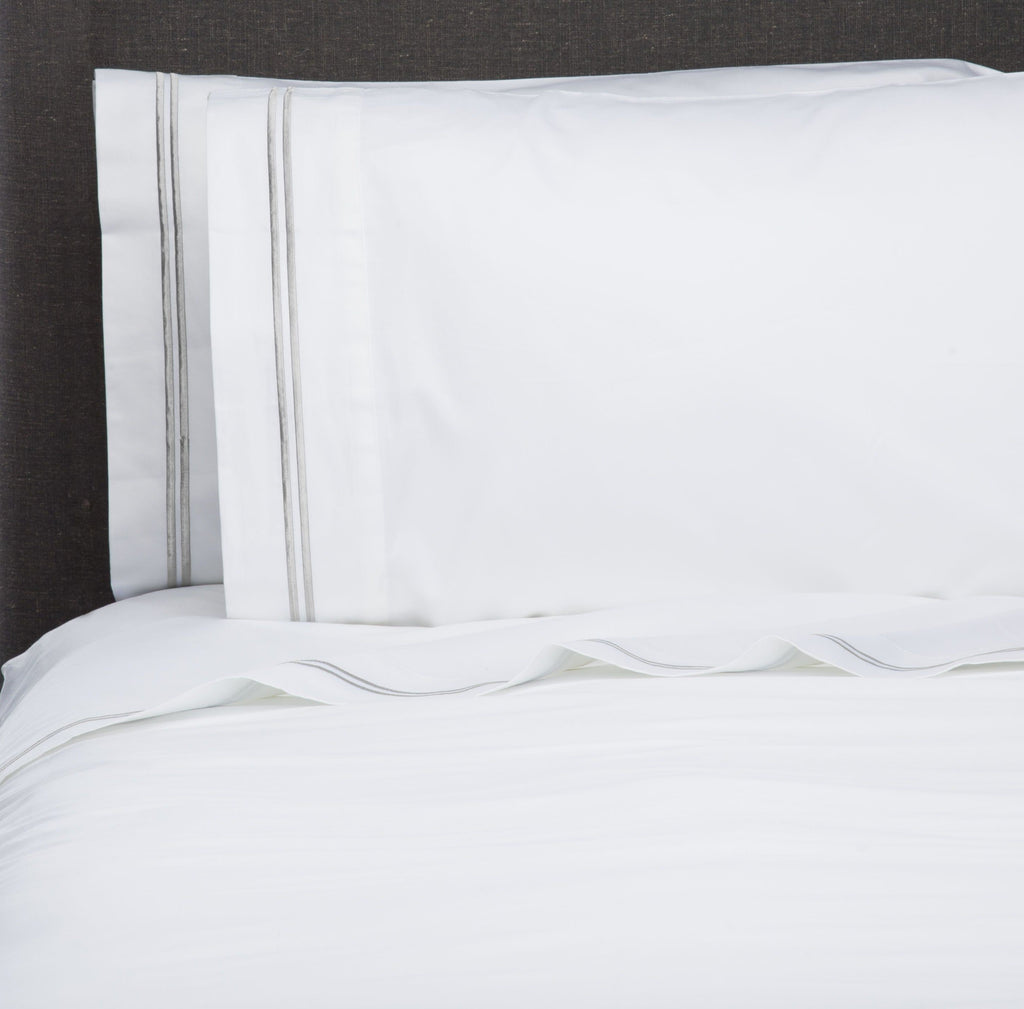 Mélange Home° 600 Thread Count Double Stripe Embroidered Sheet Set