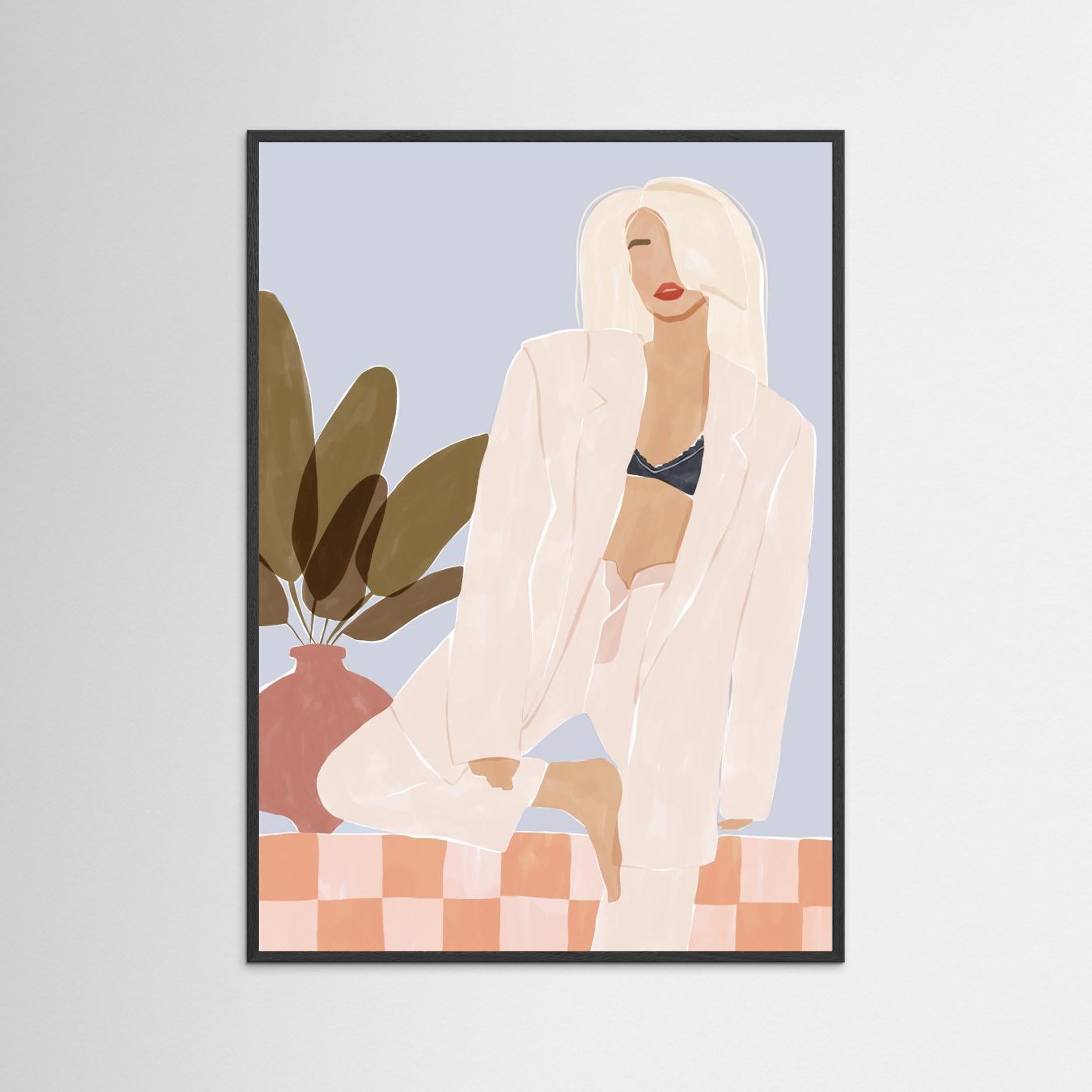 Too Lazy To Yoga by Ivy Green Illustrations