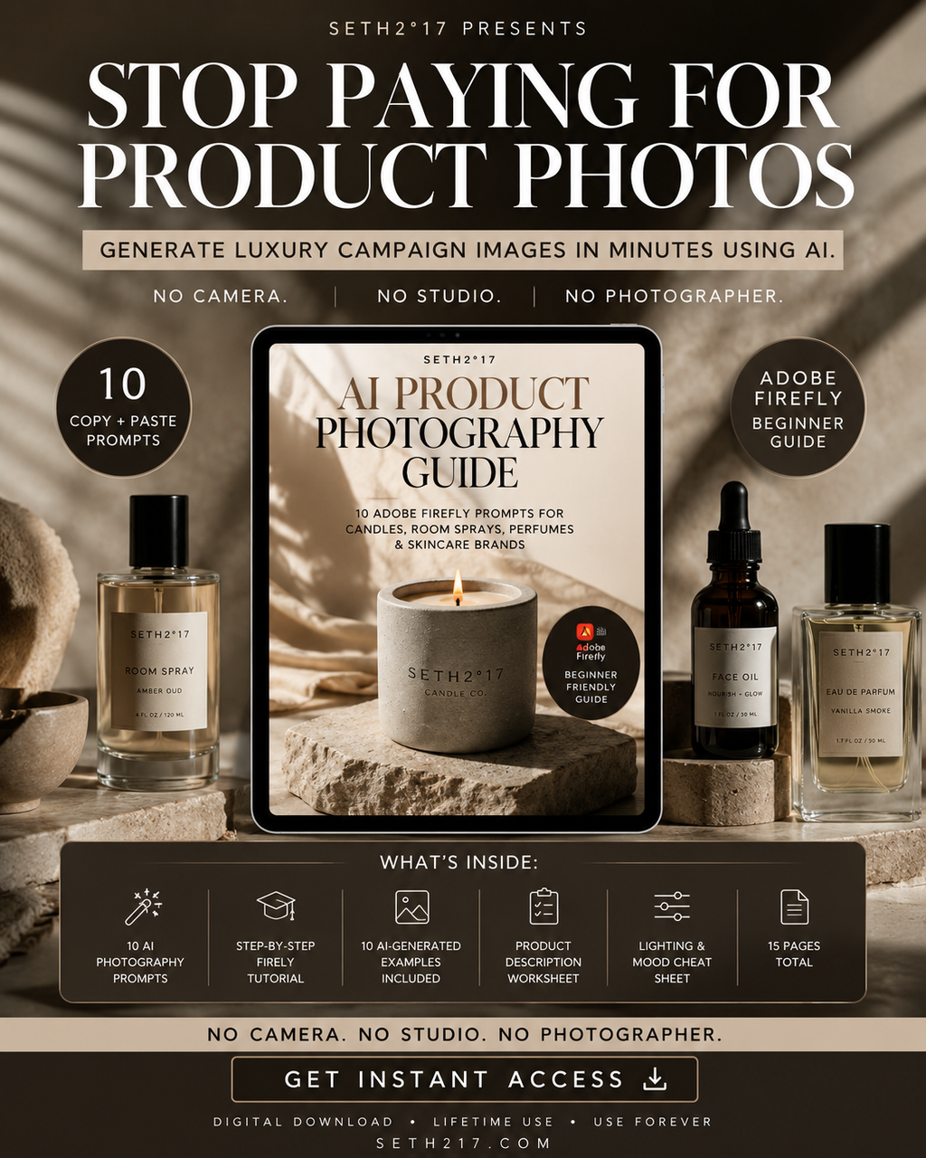 AI Candle Photography Prompts for Candle Makers