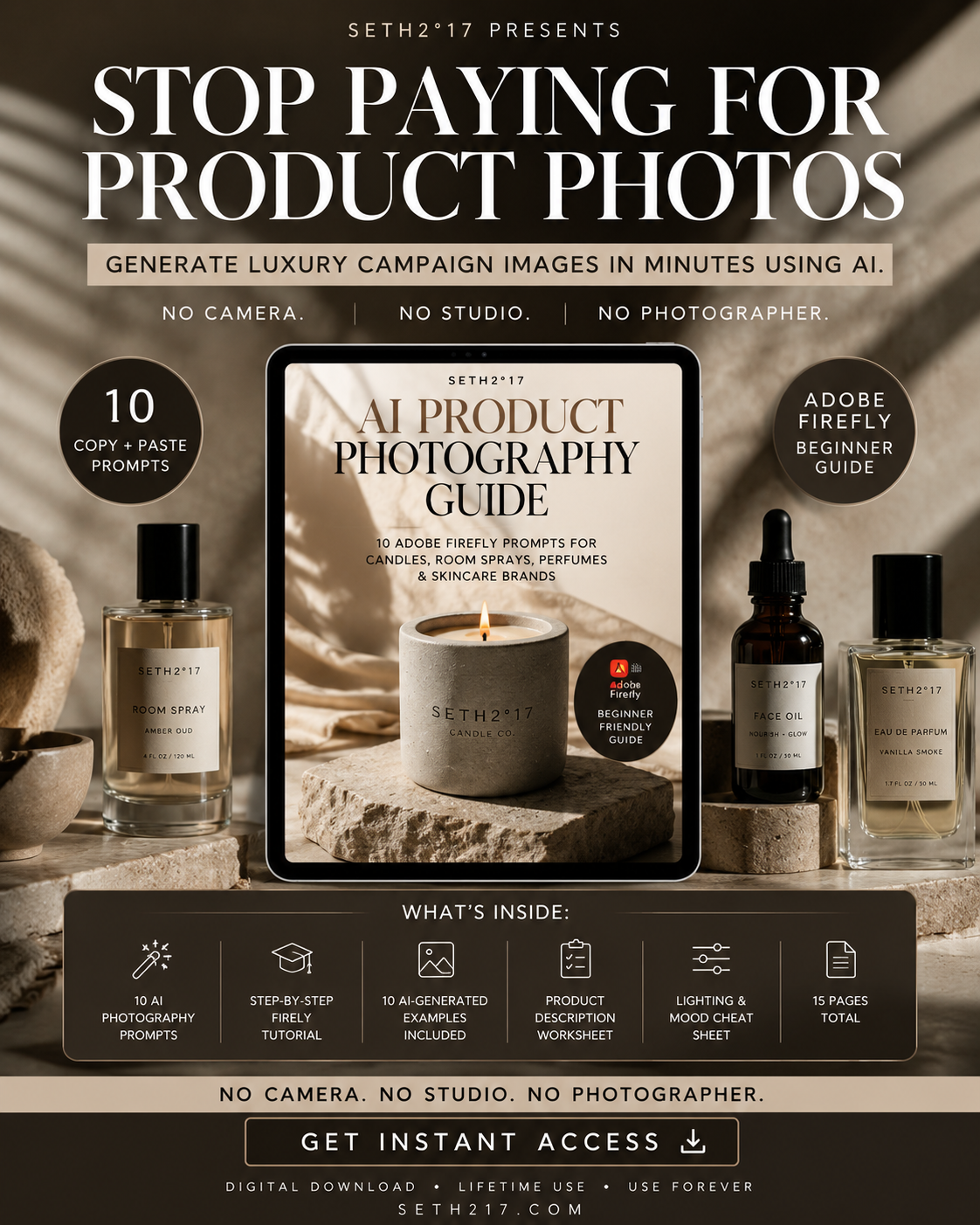 AI Candle Photography Prompts for Candle Makers