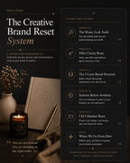 The Creative Brand Reset° — Digital Guide + Fillable Workbook