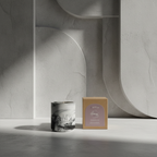 Marble Concrete Candle – Available in Tuxedo°, Cozy°, and Sweet Flame° 60-hour burn time | Refillable forever