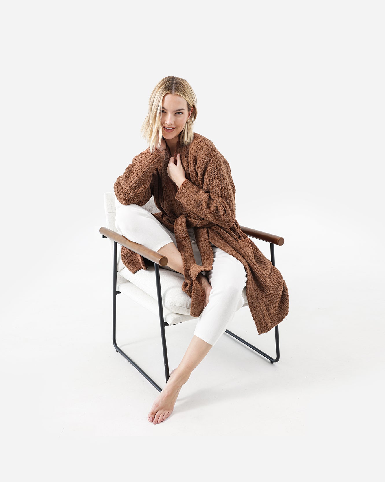 Sunday Citizen° Snug Ribbed Cardigan Robe — Soft Ribbed Loungewear