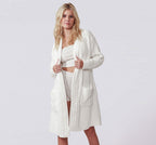 Sunday Citizen° Snug Ribbed Cardigan Robe — Soft Ribbed Loungewear