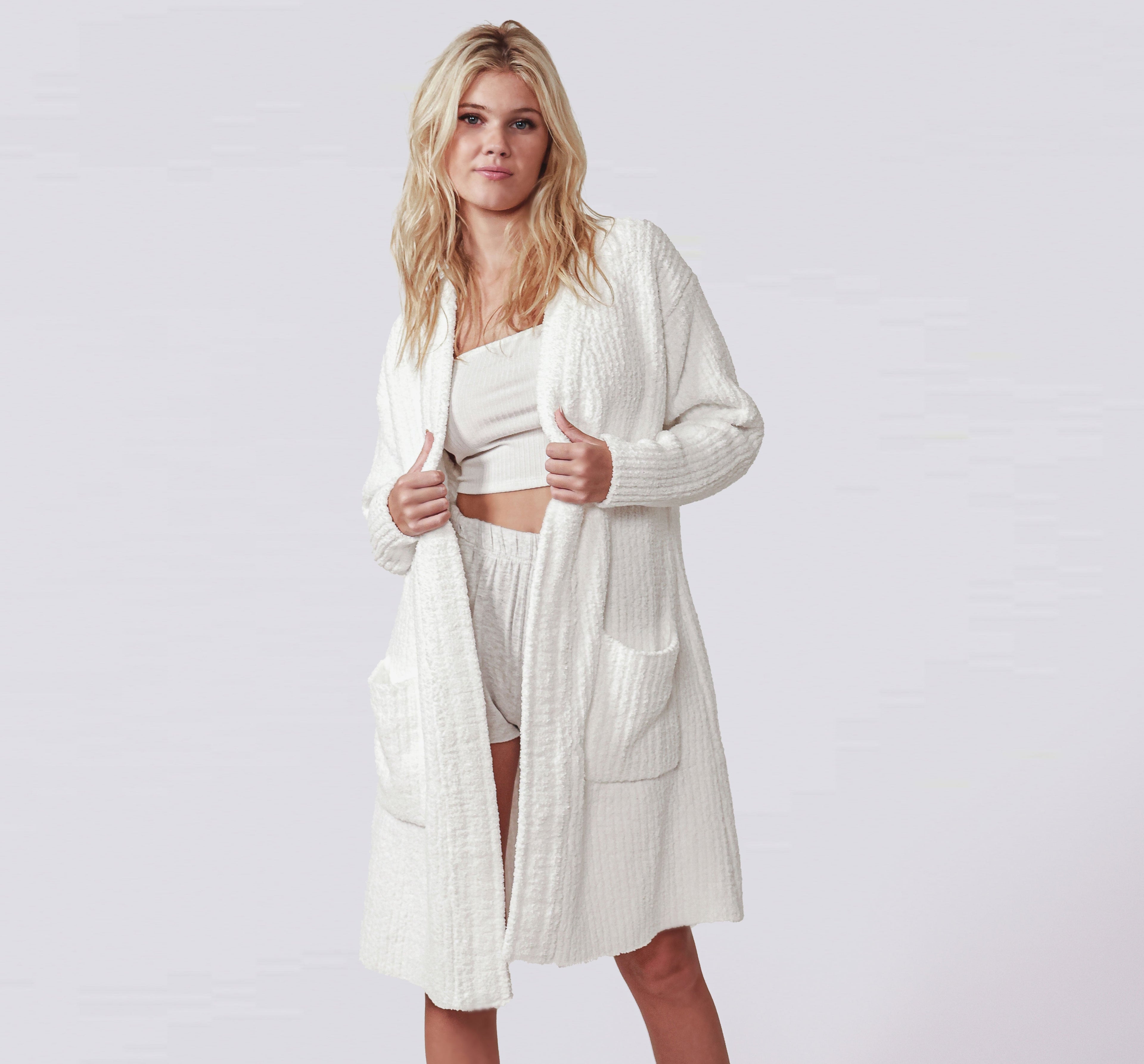Sunday Citizen° Snug Ribbed Cardigan Robe — Soft Ribbed Loungewear