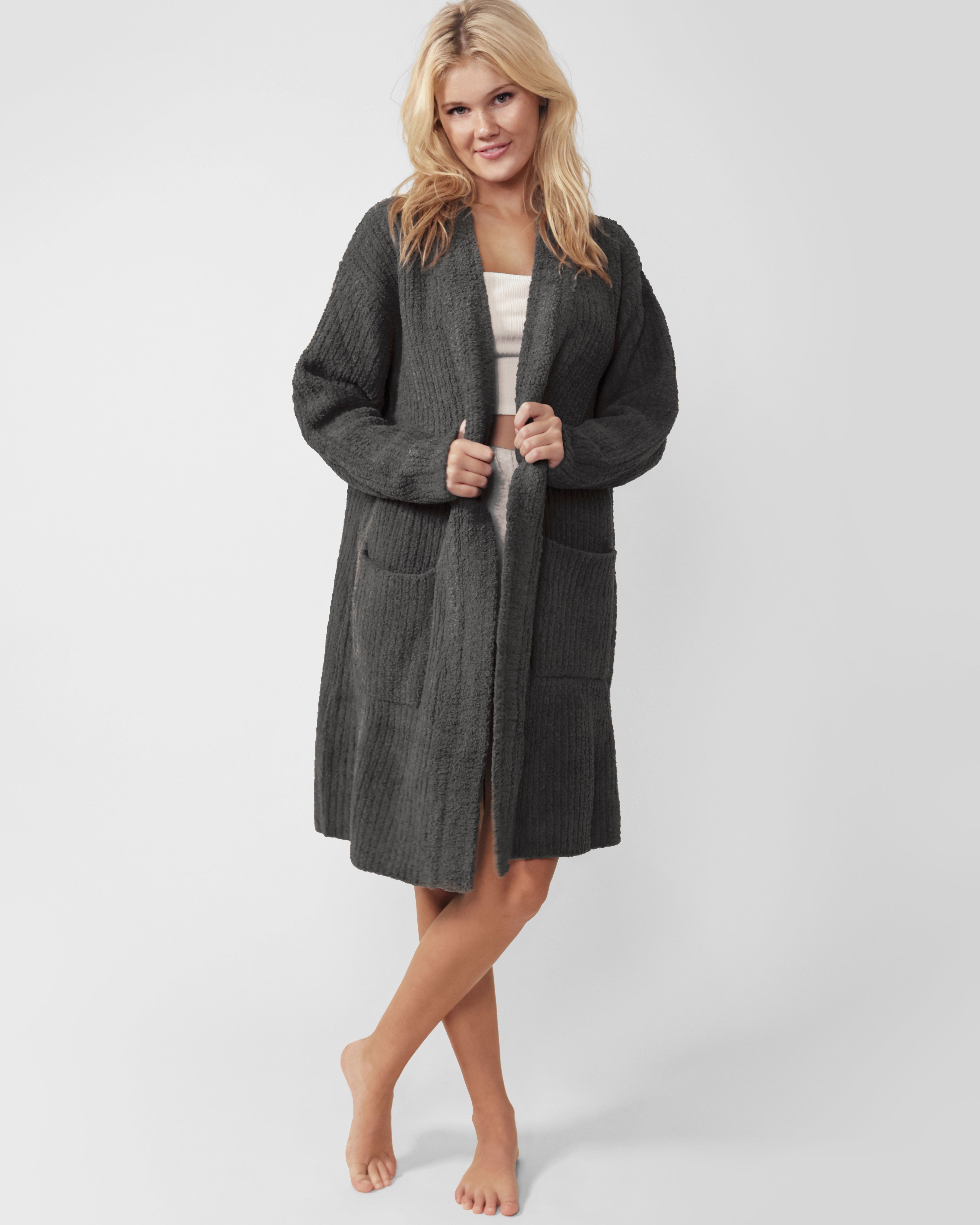 Sunday Citizen° Snug Ribbed Cardigan Robe — Soft Ribbed Loungewear