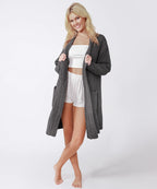 Sunday Citizen° Snug Ribbed Cardigan Robe — Soft Ribbed Loungewear