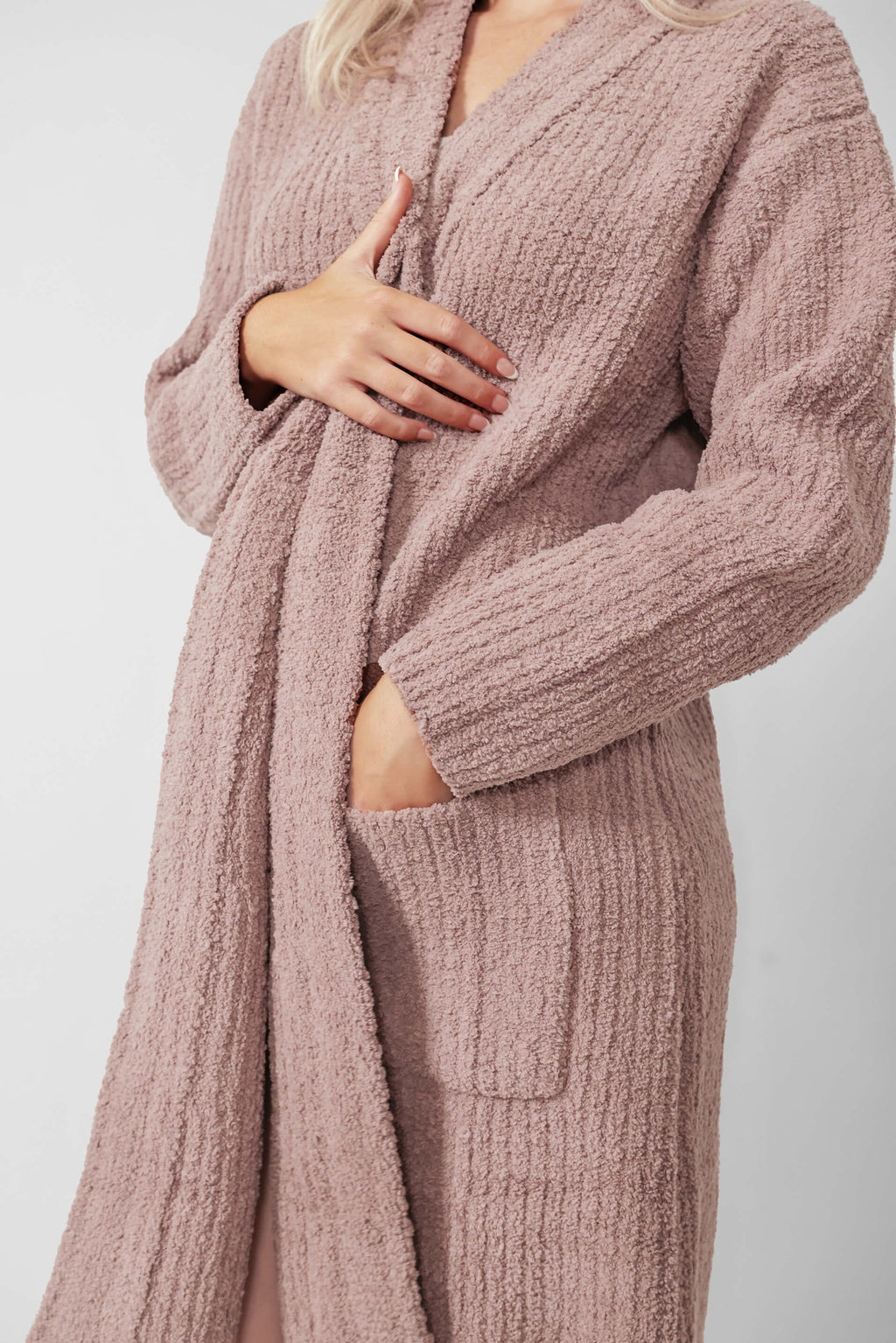 Sunday Citizen° Snug Ribbed Cardigan Robe — Soft Ribbed Loungewear