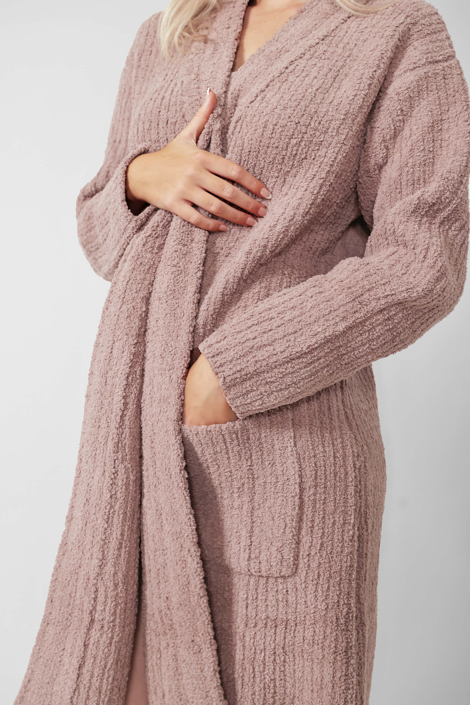 Sunday Citizen° Snug Ribbed Cardigan Robe — Soft Ribbed Loungewear