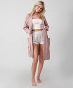 Sunday Citizen° Snug Ribbed Cardigan Robe — Soft Ribbed Loungewear