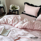 Ever Lasting° Black Lace Ruffle Bedding Set – Purple Coquette Lace Duvet Cover & Sheets