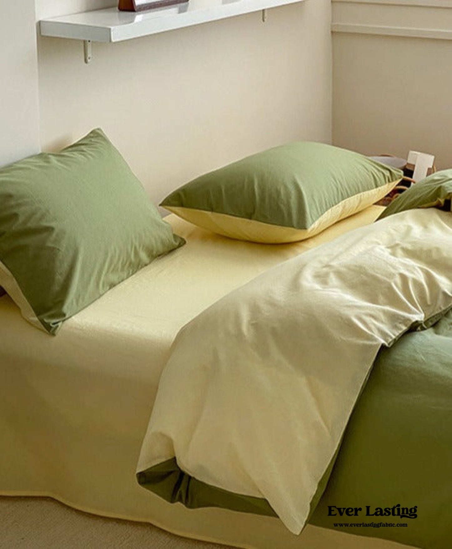 Bold Duo Reversible Bedding Set / Burnt Orange + Custard