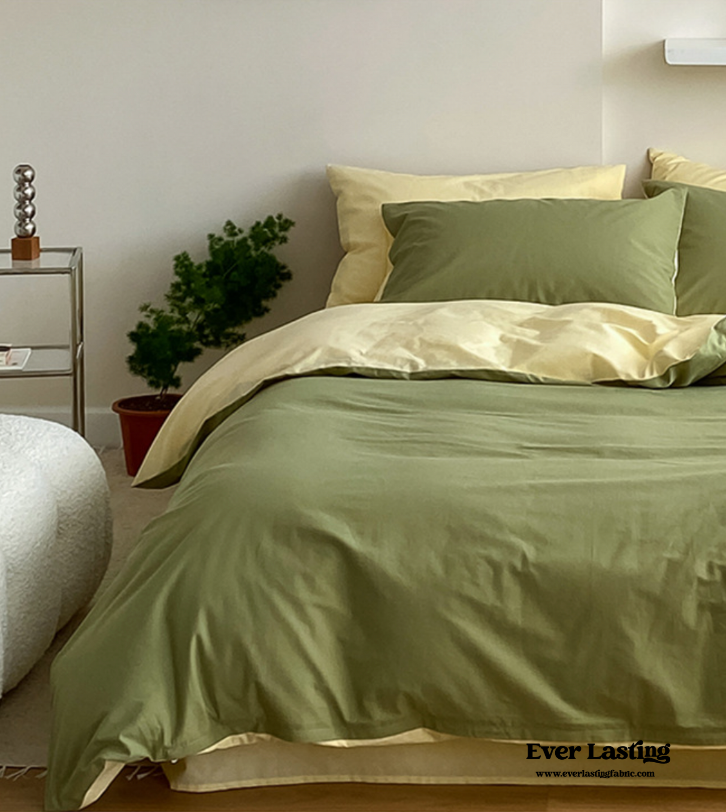 Bold Duo Reversible Bedding Set / Burnt Orange + Custard