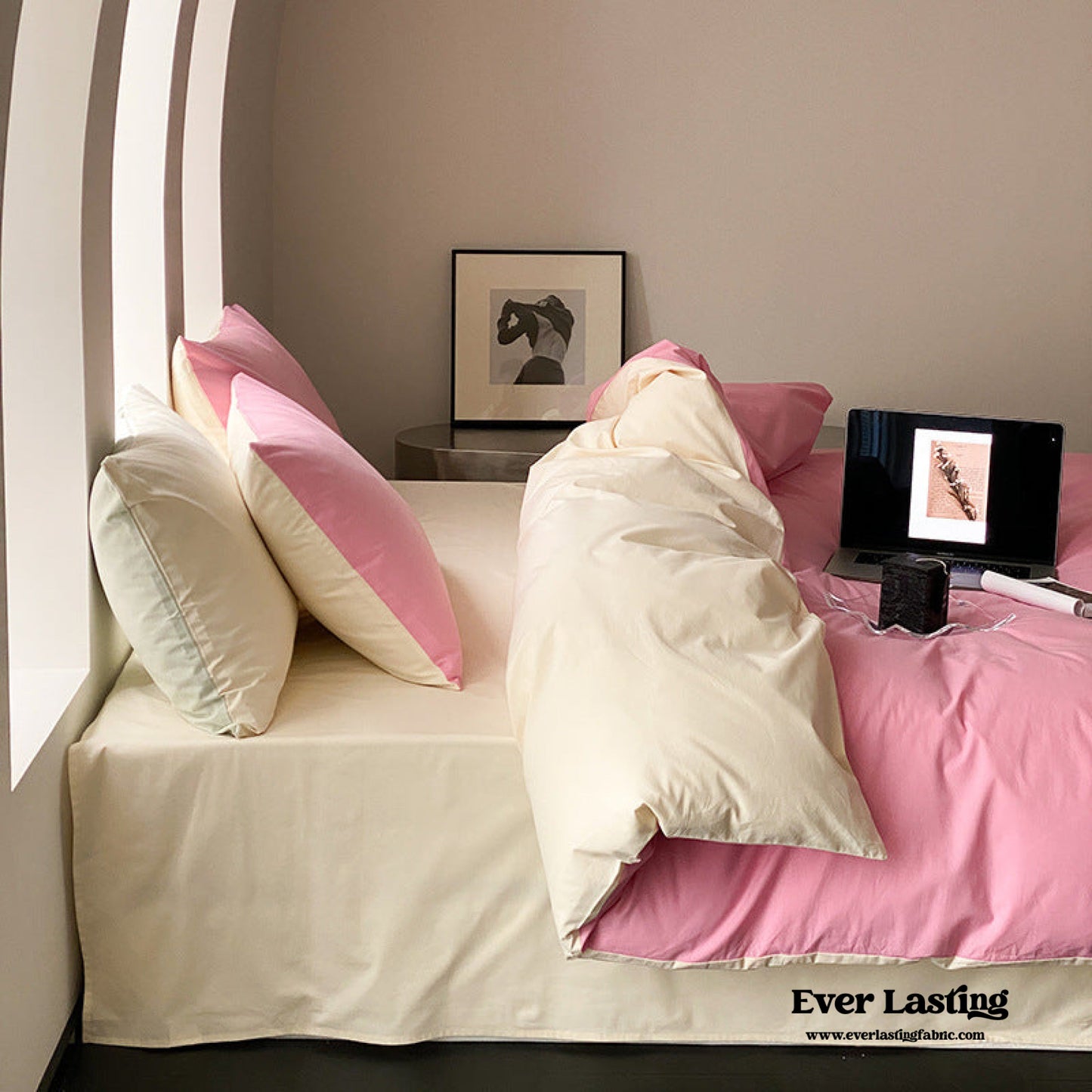 Bold Duo Reversible Bedding Set / Burnt Orange + Custard