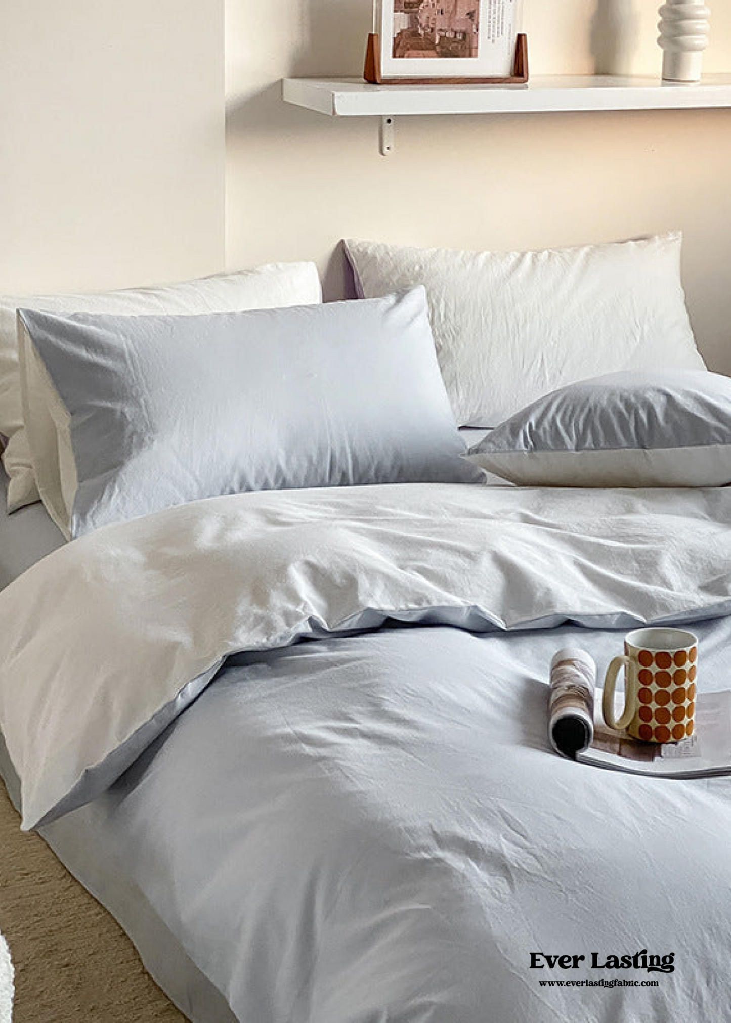 Bold Duo Reversible Bedding Set / Burnt Orange + Custard