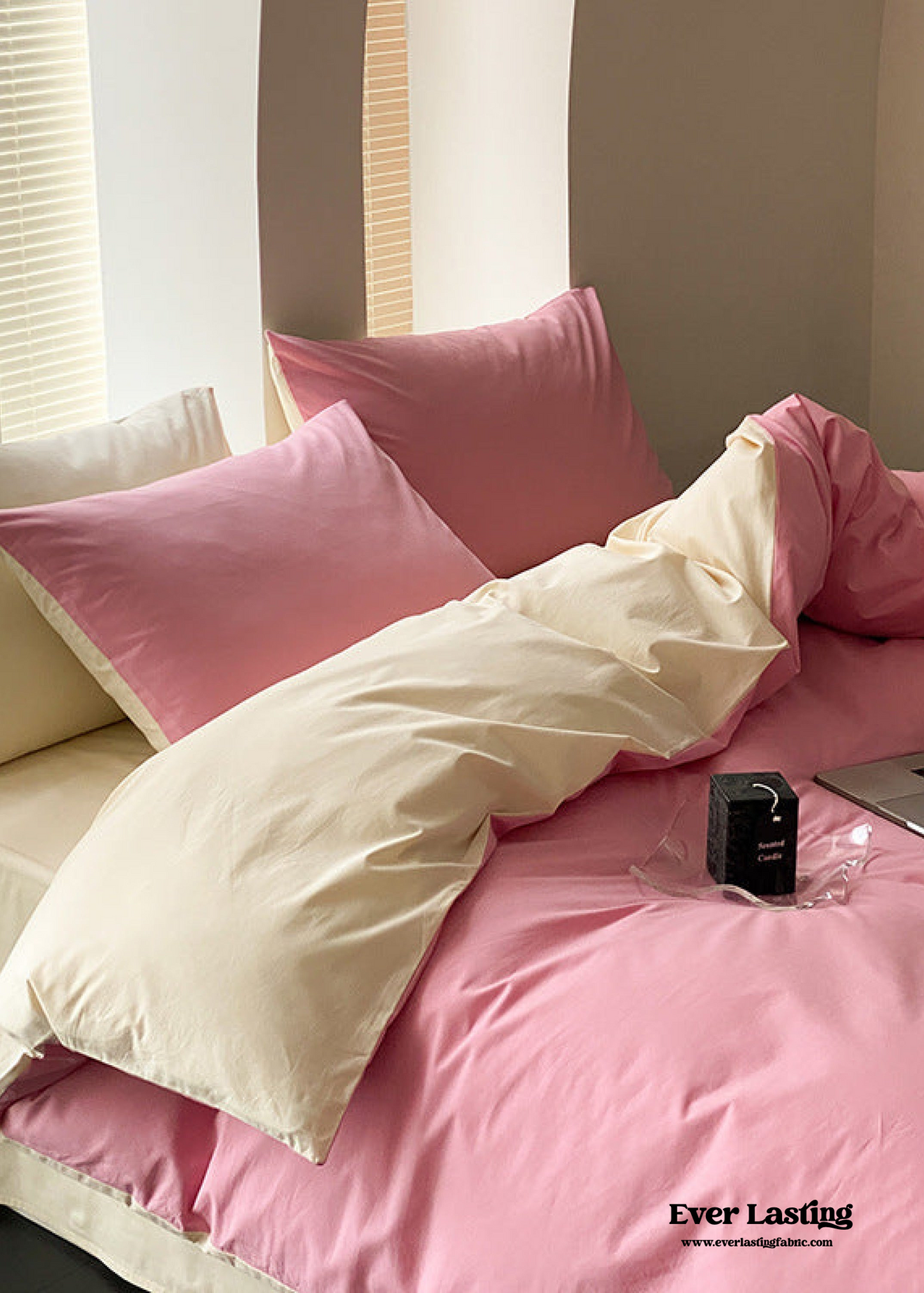 Bold Duo Reversible Bedding Set / Burnt Orange + Custard