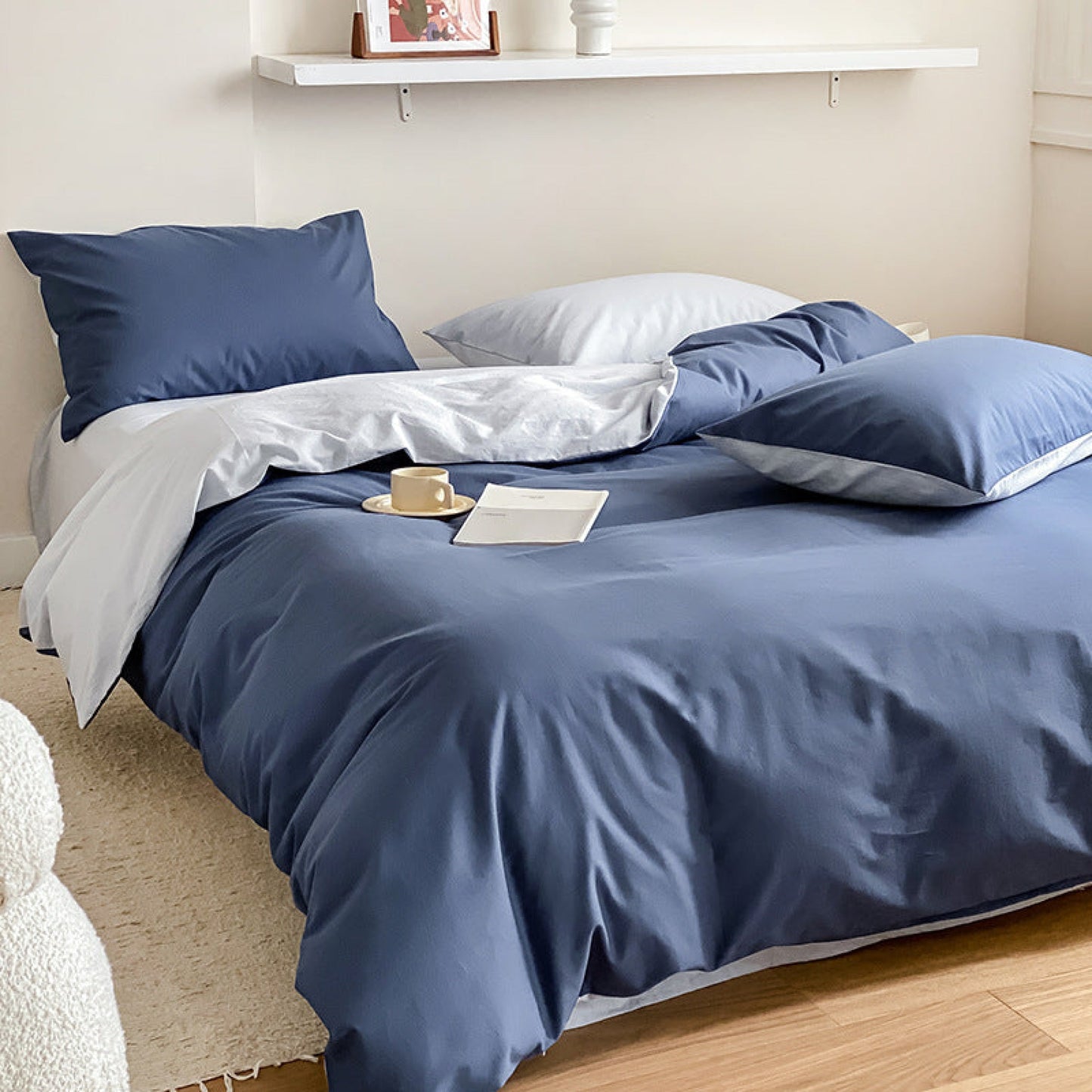 Bold Duo Reversible Bedding Set / Burnt Orange + Custard