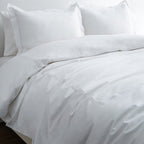 Mélange Home° 600 Thread Count Border Stripe Embroidered Duvet Set