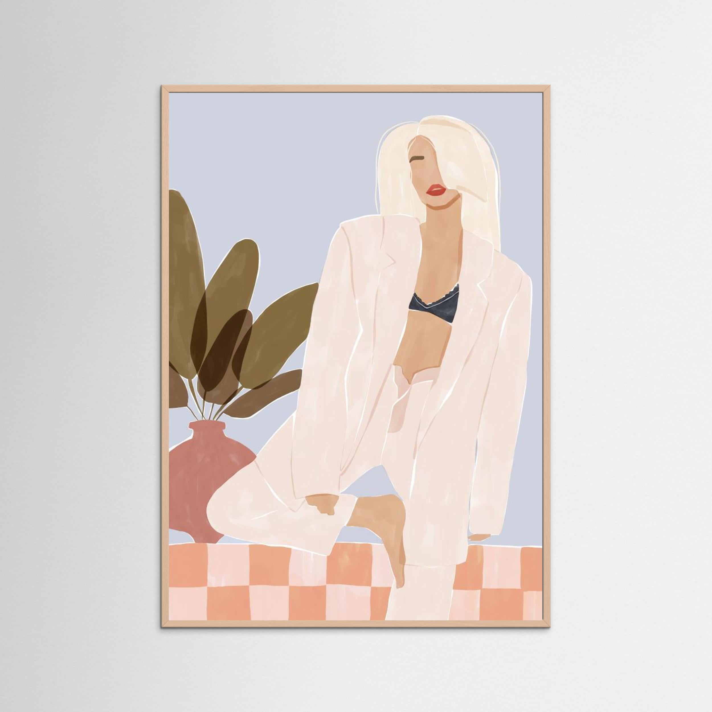 Too Lazy To Yoga by Ivy Green Illustrations