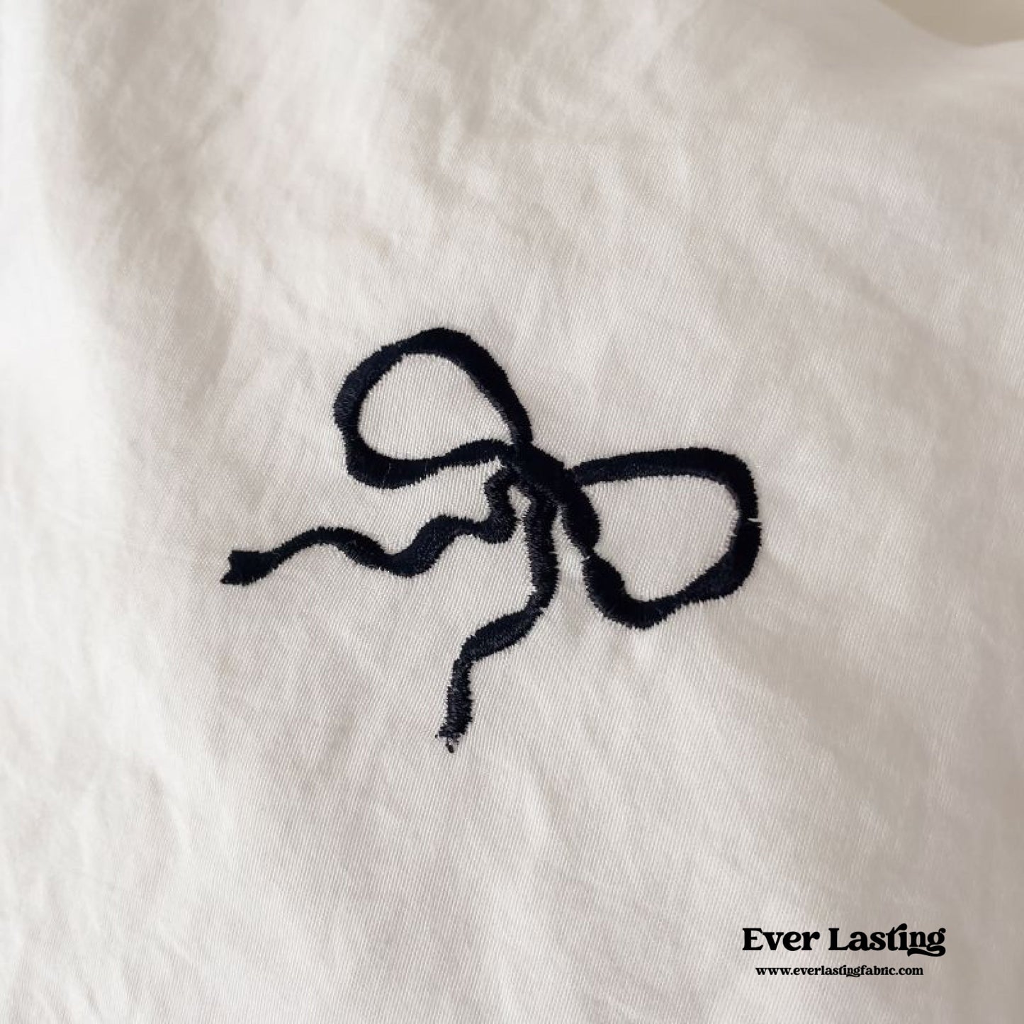 Dreamy Embroidered Ruffle Bedding Set / Ribbon