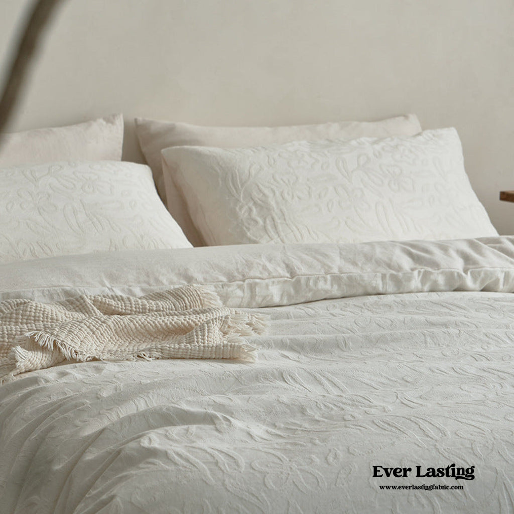 Elin Tencel™ Silky Jacquard Bedding Set – Bouquet