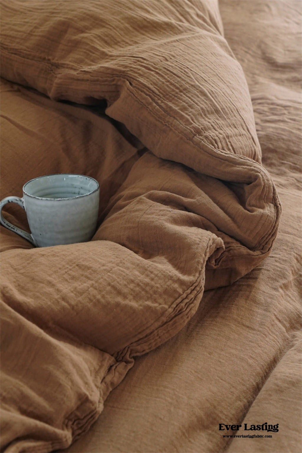 Ever Lasting° Evelyn Retro Double Gauze Bedding Set | Breathable Cotton, Soft, Lightweight & Cozy