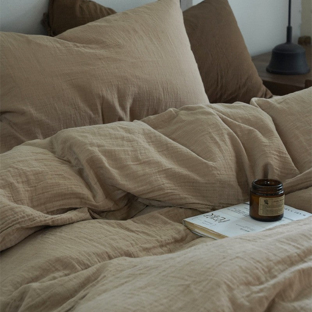 Ever Lasting° Evelyn Retro Double Gauze Bedding Set | Breathable Cotton, Soft, Lightweight & Cozy