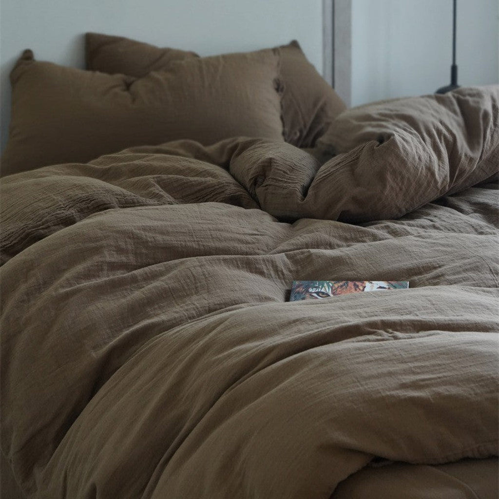 Ever Lasting° Evelyn Retro Double Gauze Bedding Set | Breathable Cotton, Soft, Lightweight & Cozy