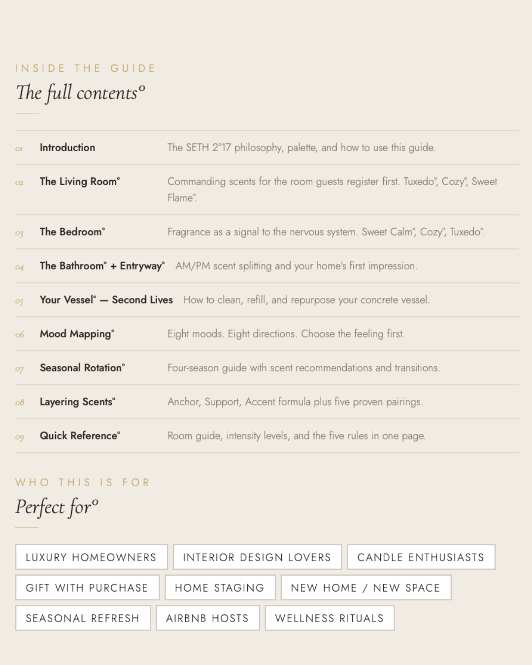 Scent Styling Guide°