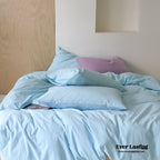 Ever Lasting° Modern Washed Cotton Bedding Set — Black Stripe