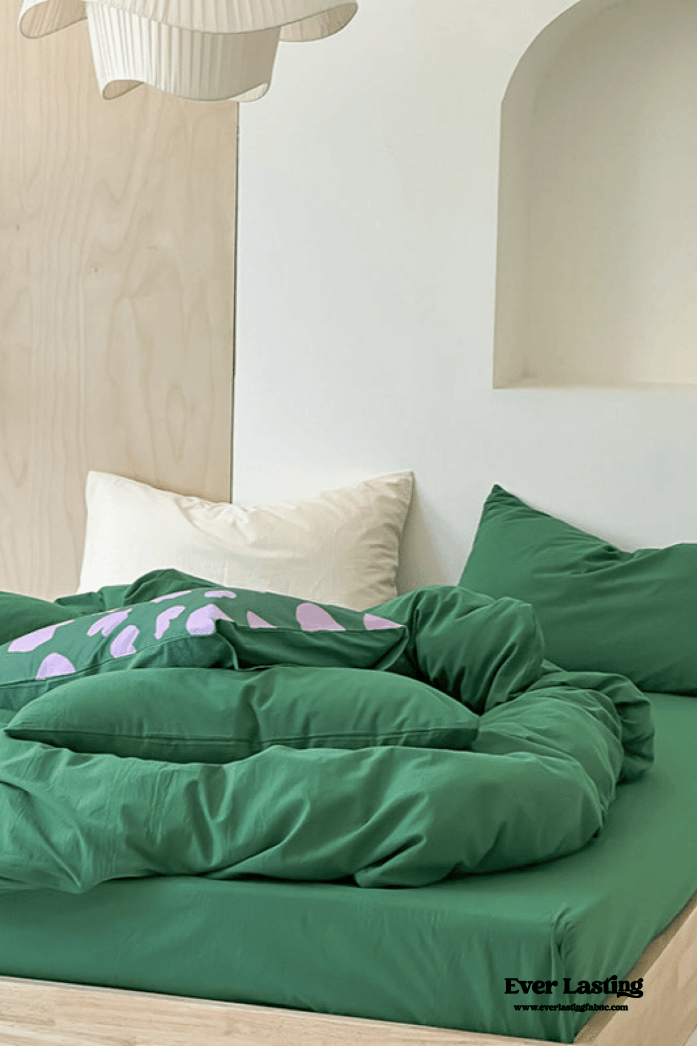 Ever Lasting° Modern Washed Cotton Bedding Set — Black Stripe