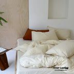 Ever Lasting° Modern Washed Cotton Bedding Set — Black Stripe