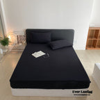 Ever Lasting° Modern Washed Cotton Bedding Set — Black Stripe