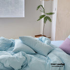 Ever Lasting° Modern Washed Cotton Bedding Set — Black Stripe