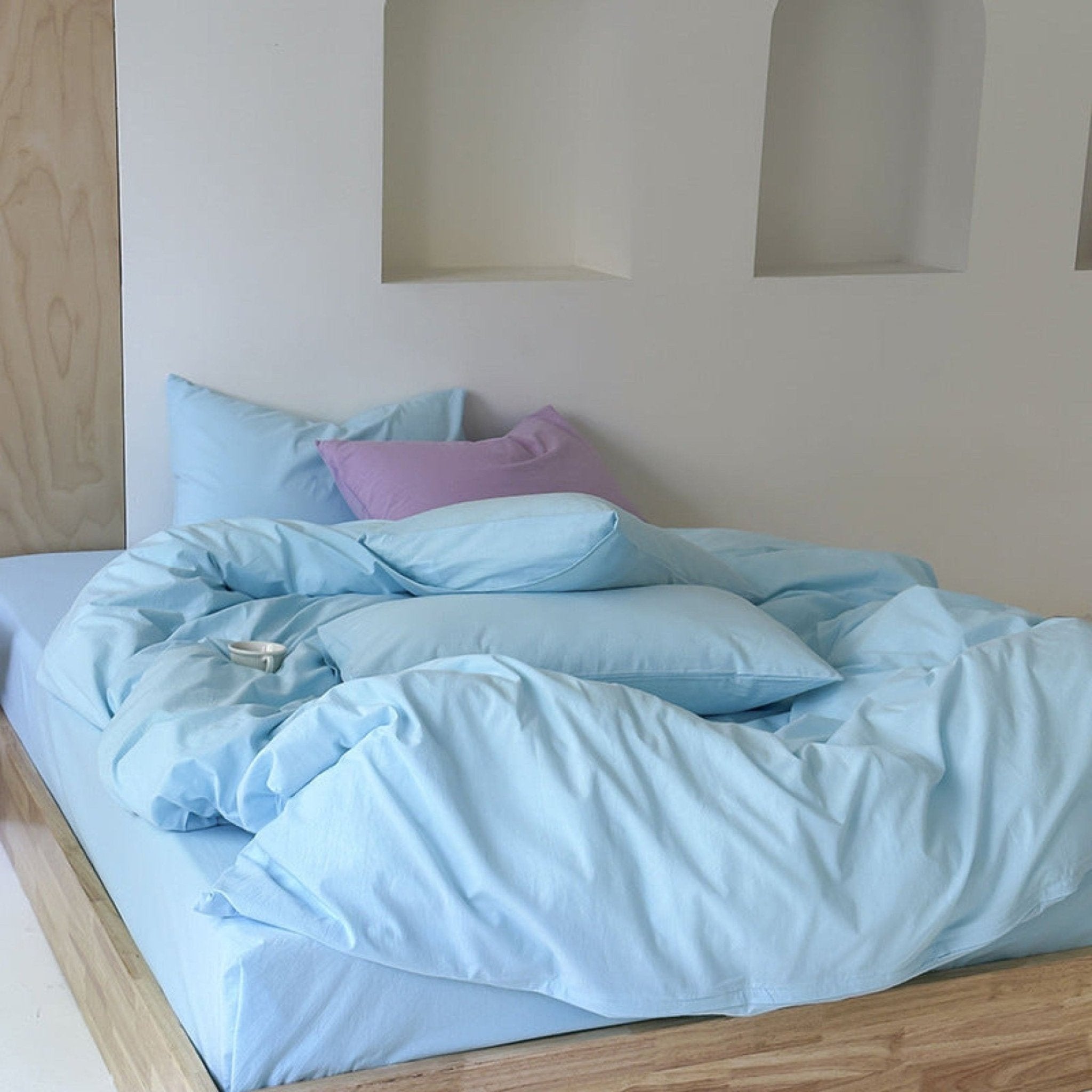 Ever Lasting° Modern Washed Cotton Bedding Set — Black Stripe