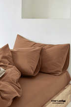 Ever Lasting° Modern Washed Cotton Bedding Set — Black Stripe