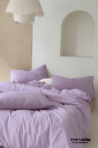 Ever Lasting° Modern Washed Cotton Bedding Set — Black Stripe