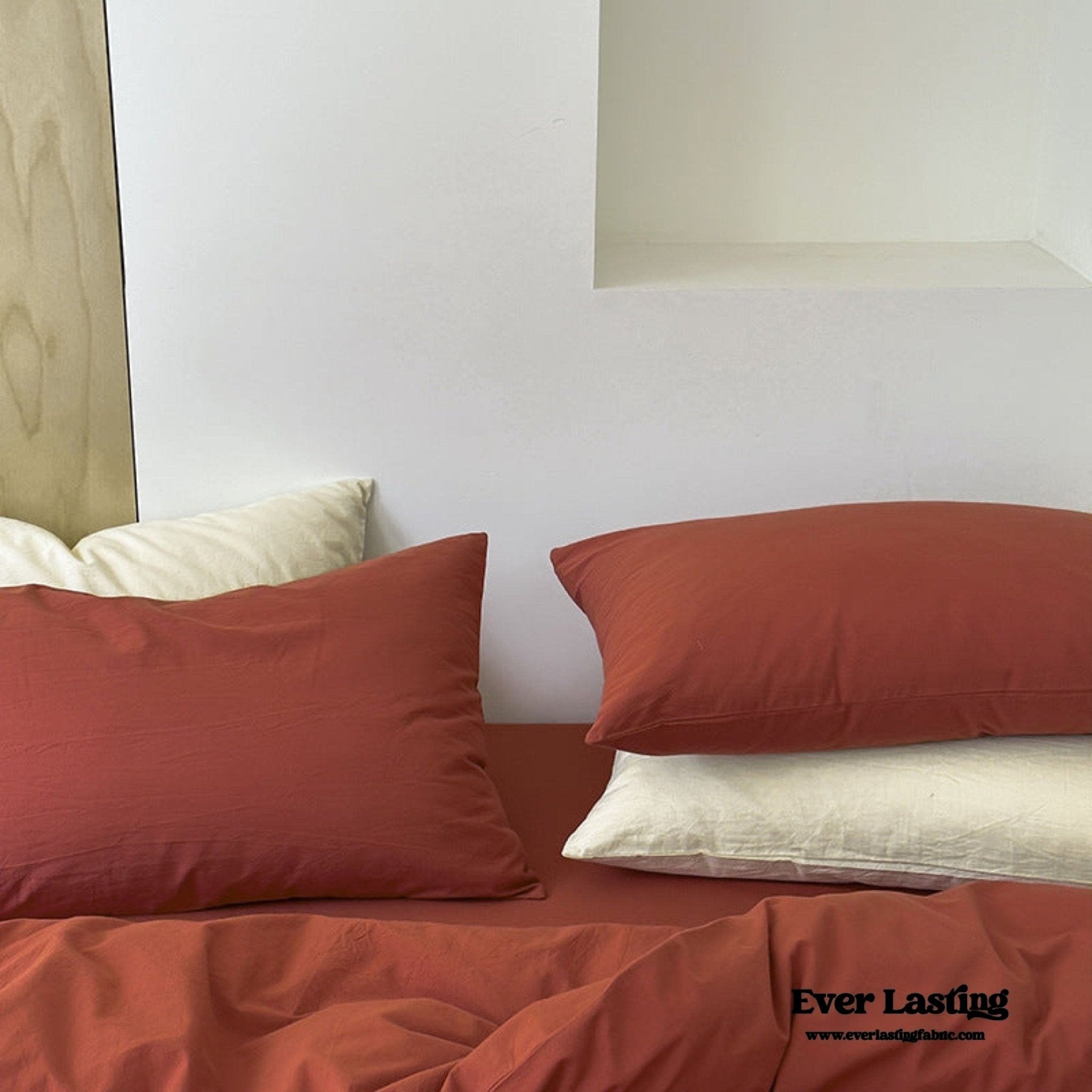 Ever Lasting° Modern Washed Cotton Bedding Set — Black Stripe