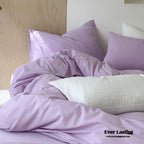 Ever Lasting° Modern Washed Cotton Bedding Set — Black Stripe