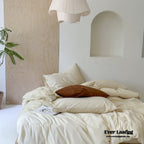 Ever Lasting° Modern Washed Cotton Bedding Set — Black Stripe