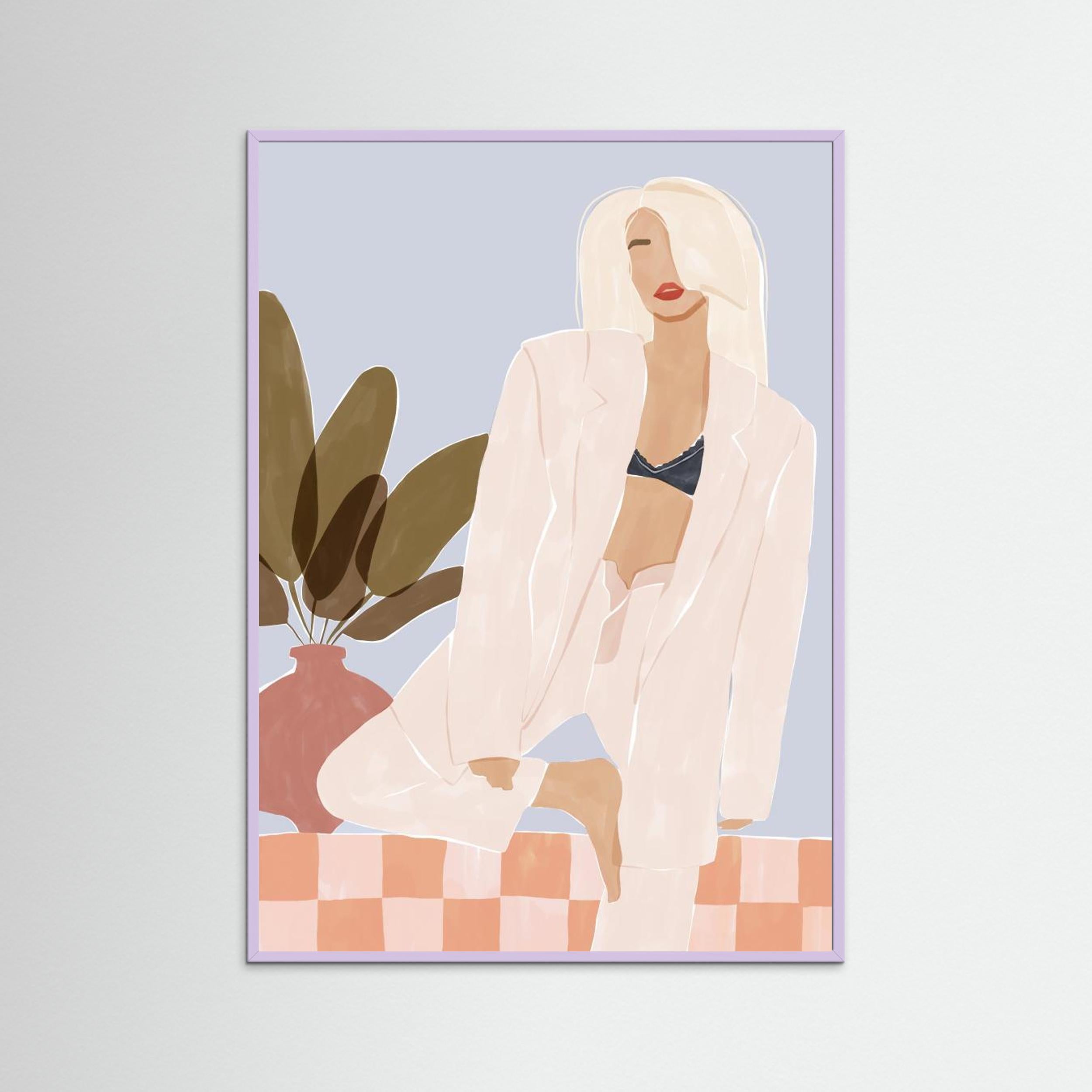 Too Lazy To Yoga by Ivy Green Illustrations